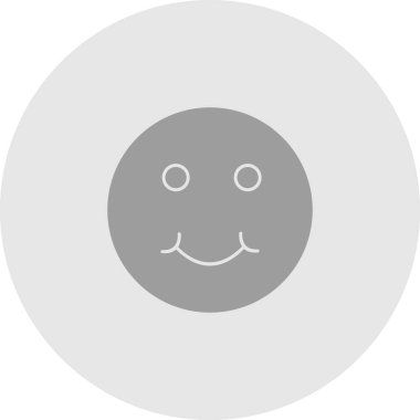 Soyut grupta izole edilmiş şirin simge