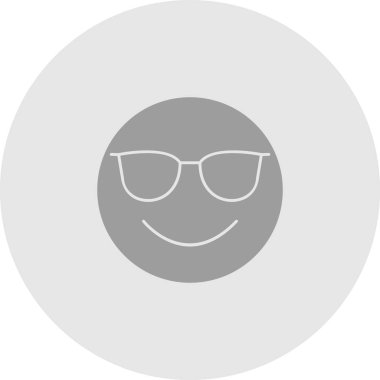 Soyut arkaplanda izole edilmiş serin simge