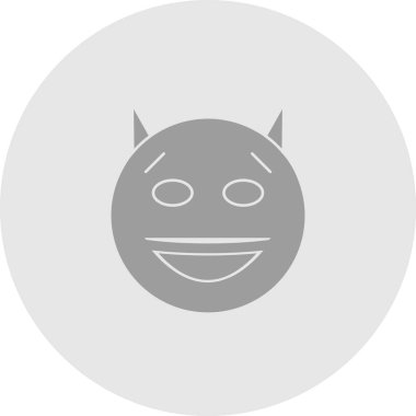 Şeytan simgesi soyut bir grupta izole edildi