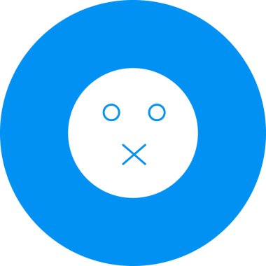 Soyut arka grupta sessiz simge izole edildi