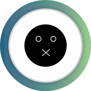 Soyut grupta izole edilmiş gülümseme simgesi