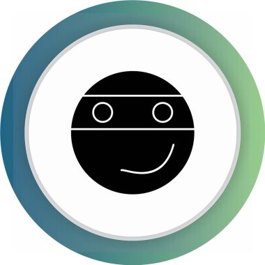 Soyut grupta izole edilmiş gülümseme simgesi