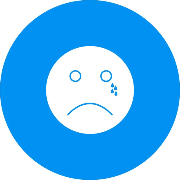 Crying Icon Isolated Abstract Backgroun — ストックベクタ