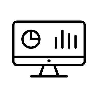 Analiz Simgesi Soyut Arkaplanda İzole Edildi 