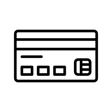  Soyut Arkaplanda ATM Kart Simgesi İzole Edildi