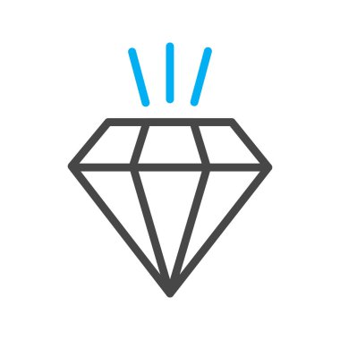  Soyut arkaplanda elmas simgesi izole edildi