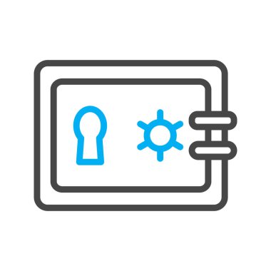  Kilit simgesi soyut arkaplanda izole edildi