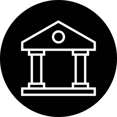  Banka Simgesi Soyut Arkaplanda İzole Edildi 