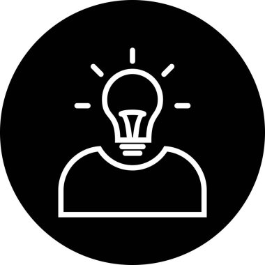  Fikir Simgesi Soyut Arkaplanda İzole Edildi