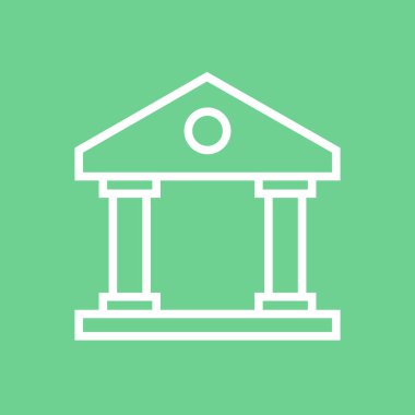  Banka Simgesi Soyut Arkaplanda İzole Edildi 