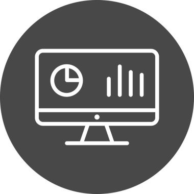 Analiz Simgesi Soyut Arkaplanda İzole Edildi 