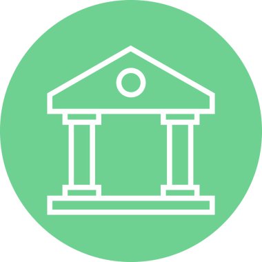  Banka Simgesi Soyut Arkaplanda İzole Edildi 