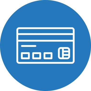  Soyut Arkaplanda ATM Kart Simgesi İzole Edildi