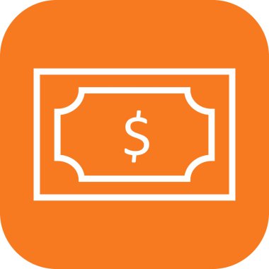  Dolar Simgesi Soyut Arkaplanda İzole Edildi 