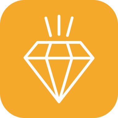  Soyut arkaplanda elmas simgesi izole edildi