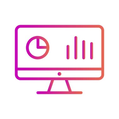 Analiz Simgesi Soyut Arkaplanda İzole Edildi 