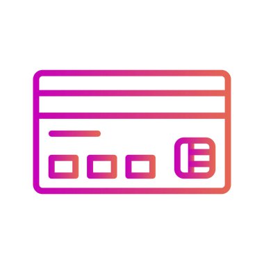  Soyut Arkaplanda ATM Kart Simgesi İzole Edildi