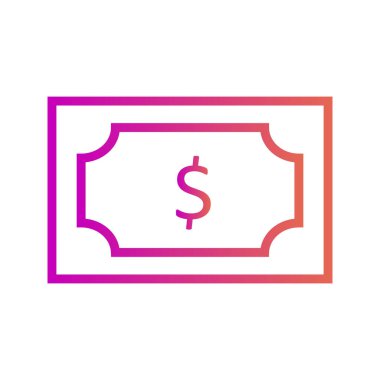  Dolar Simgesi Soyut Arkaplanda İzole Edildi 