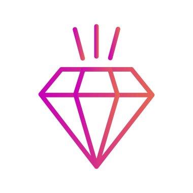  Soyut arkaplanda elmas simgesi izole edildi