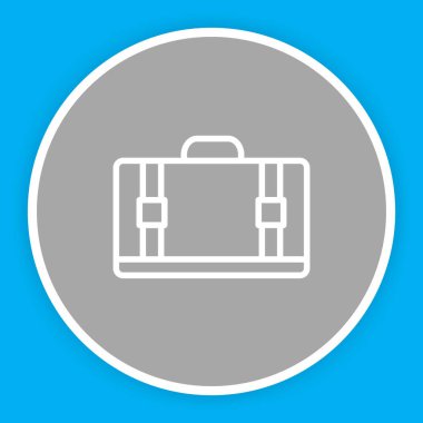  Soyut arkaplanda torba simgesi izole edildi