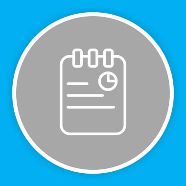  Not Simgesi Soyut Arkaplanda İzole Edildi