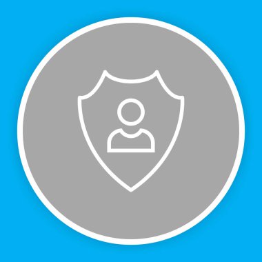 Soyut Arkaplanda İzole Edilmiş Erkek Simgesini Koru