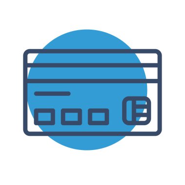  Soyut Arkaplanda ATM Kart Simgesi İzole Edildi