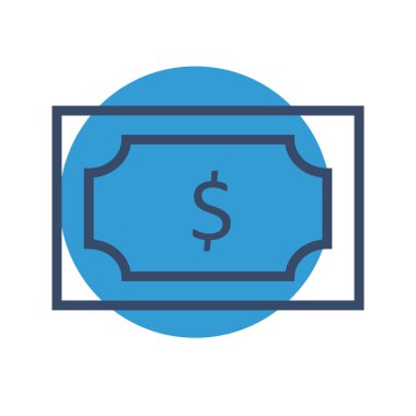  Dolar Simgesi Soyut Arkaplanda İzole Edildi 