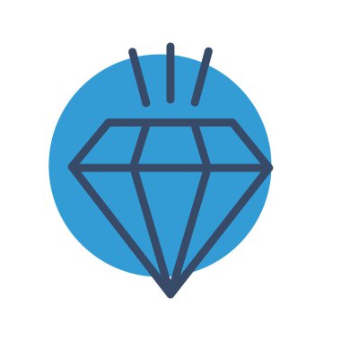  Soyut arkaplanda elmas simgesi izole edildi