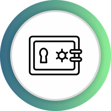  Kilit simgesi soyut arkaplanda izole edildi