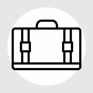  Soyut arkaplanda torba simgesi izole edildi