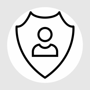 Soyut Arkaplanda İzole Edilmiş Erkek Simgesini Koru