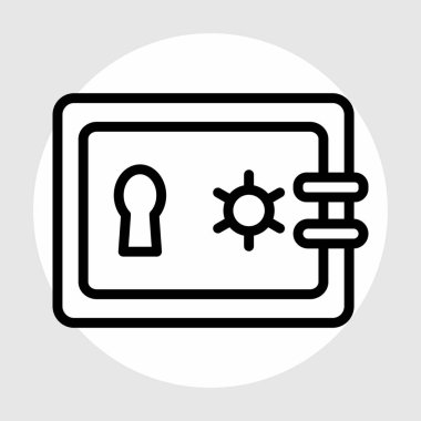  Kilit simgesi soyut arkaplanda izole edildi