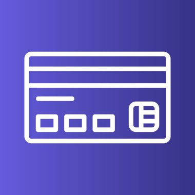  Soyut Arkaplanda ATM Kart Simgesi İzole Edildi