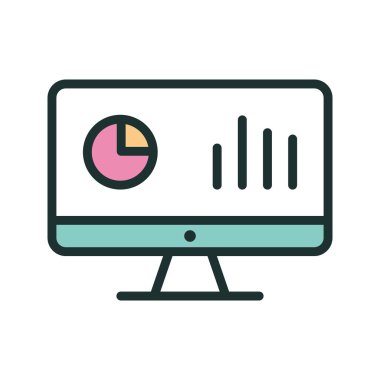 Analiz Simgesi Soyut Arkaplanda İzole Edildi 