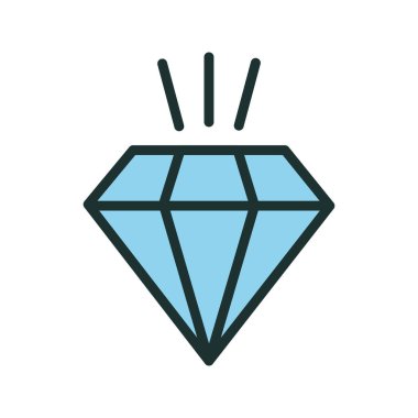  Soyut arkaplanda elmas simgesi izole edildi