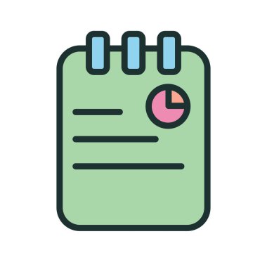  Not Simgesi Soyut Arkaplanda İzole Edildi