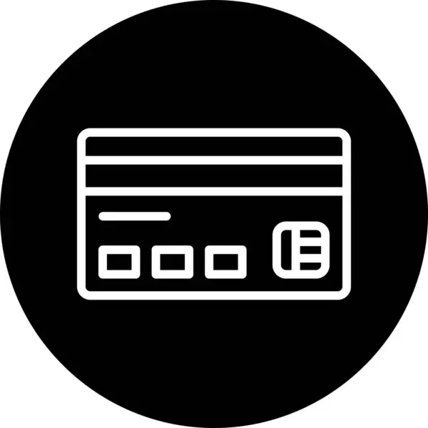 Ikona karty bankomatu izolowana na abstrakcyjnym tle — Wektor stockowy