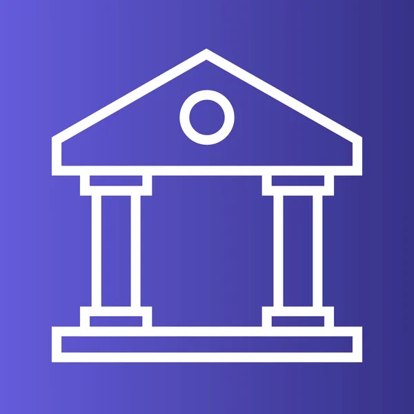 Банківська ікона ізольована на абстрактному тлі — стоковий вектор