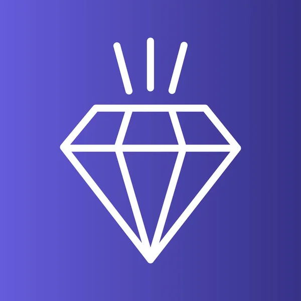 Icono de diamante aislado sobre fondo abstracto — Archivo Imágenes Vectoriales