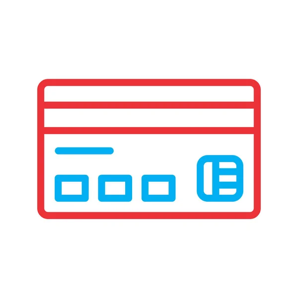 Icono de la tarjeta ATM aislado sobre fondo abstracto — Vector de stock