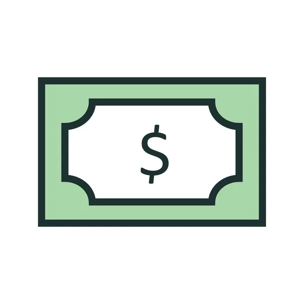 Dollar Icon Isolated On Abstract Background — Stock Vector