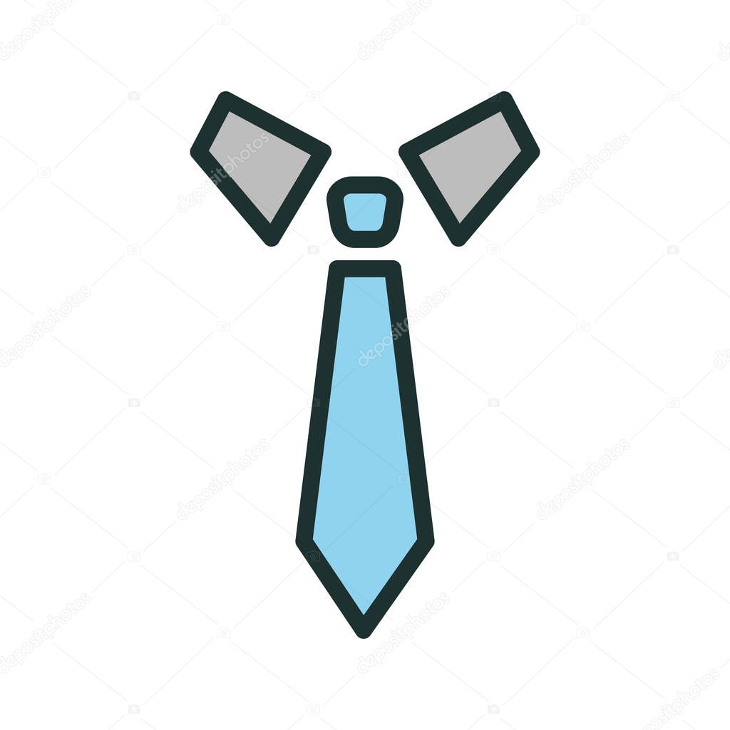  Tie Icon Isolated On Abstract Background
