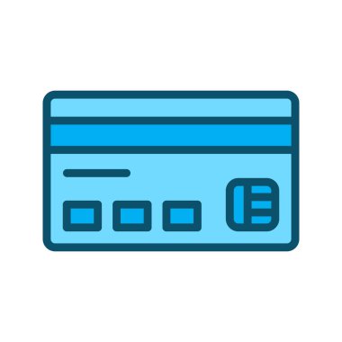  Soyut Arkaplanda ATM Kart Simgesi İzole Edildi
