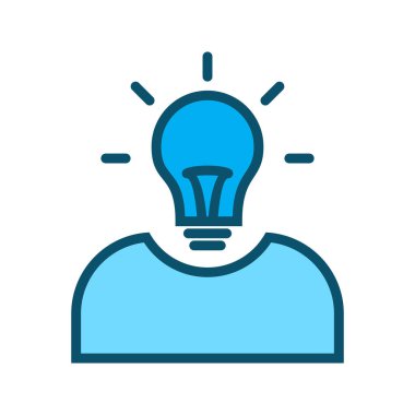  Fikir Simgesi Soyut Arkaplanda İzole Edildi