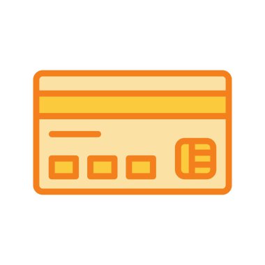  Soyut Arkaplanda ATM Kart Simgesi İzole Edildi