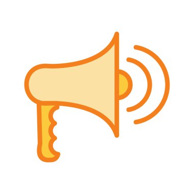  Yüksek sesli hoparlör simgesi soyut arkaplanda izole edildi