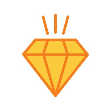  Soyut arkaplanda elmas simgesi izole edildi