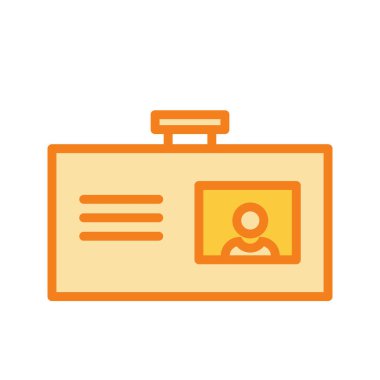  Kimlik Simgesi Soyut Arkaplanda İzole Edildi 