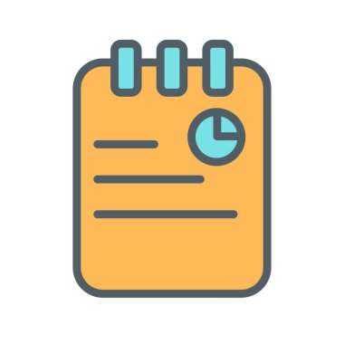  Not Simgesi Soyut Arkaplanda İzole Edildi